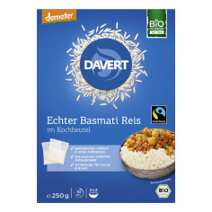 Demeter Basmatireis im Kochbeutel von Davert | Bio, vegan...