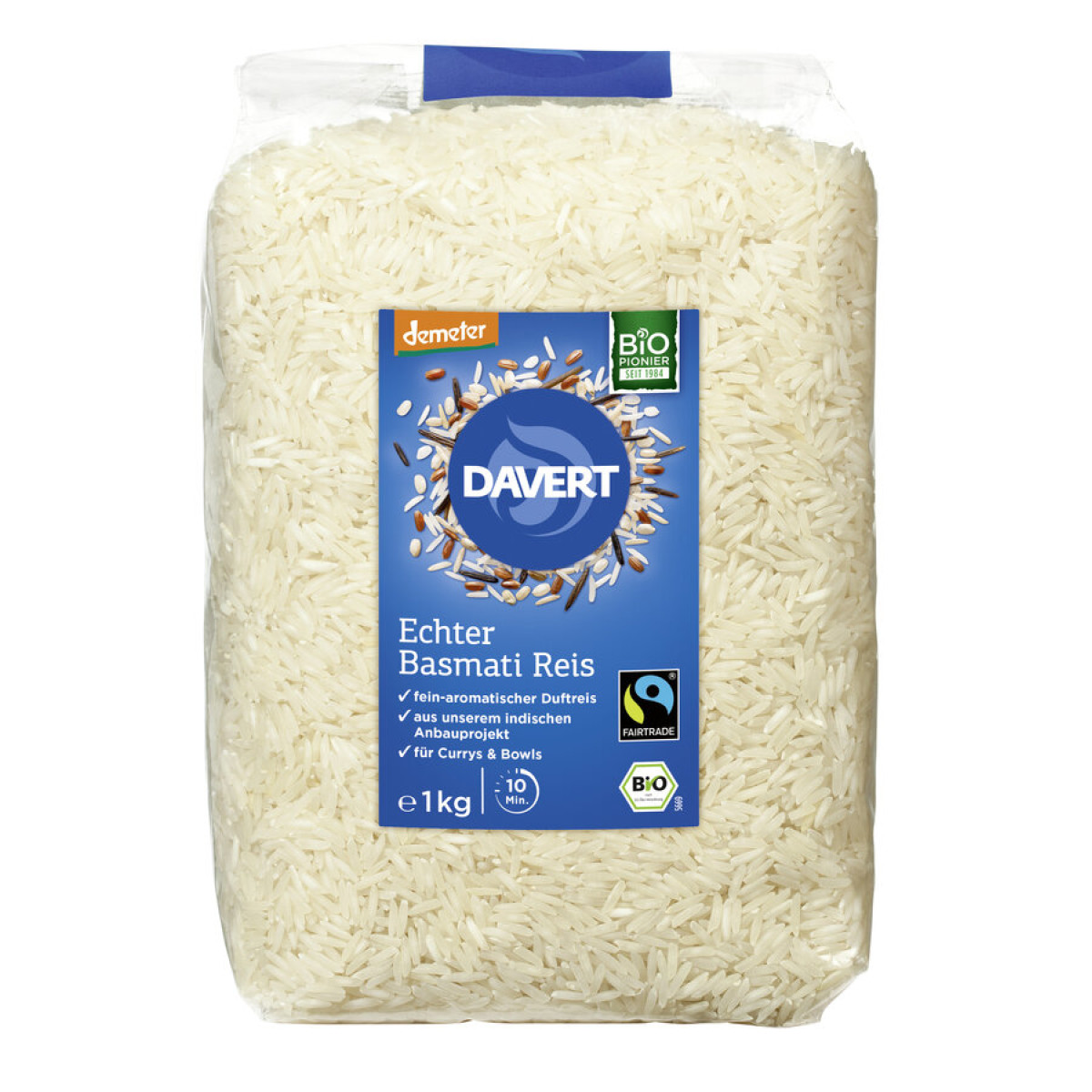 echter Basmati-Reis weiss demeter von Davert | Bio, vegan...