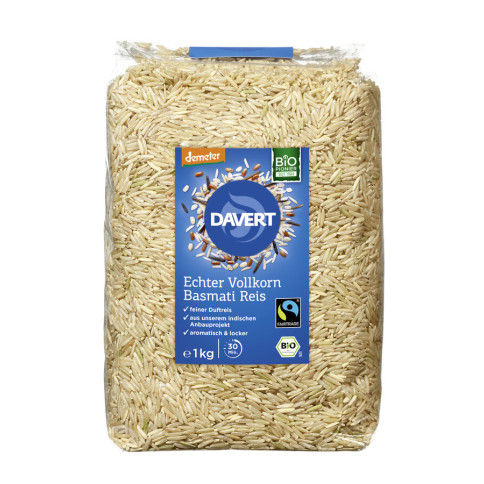 Echter Basmati-Reis, braun von Davert | Bio, vegan, lakto...