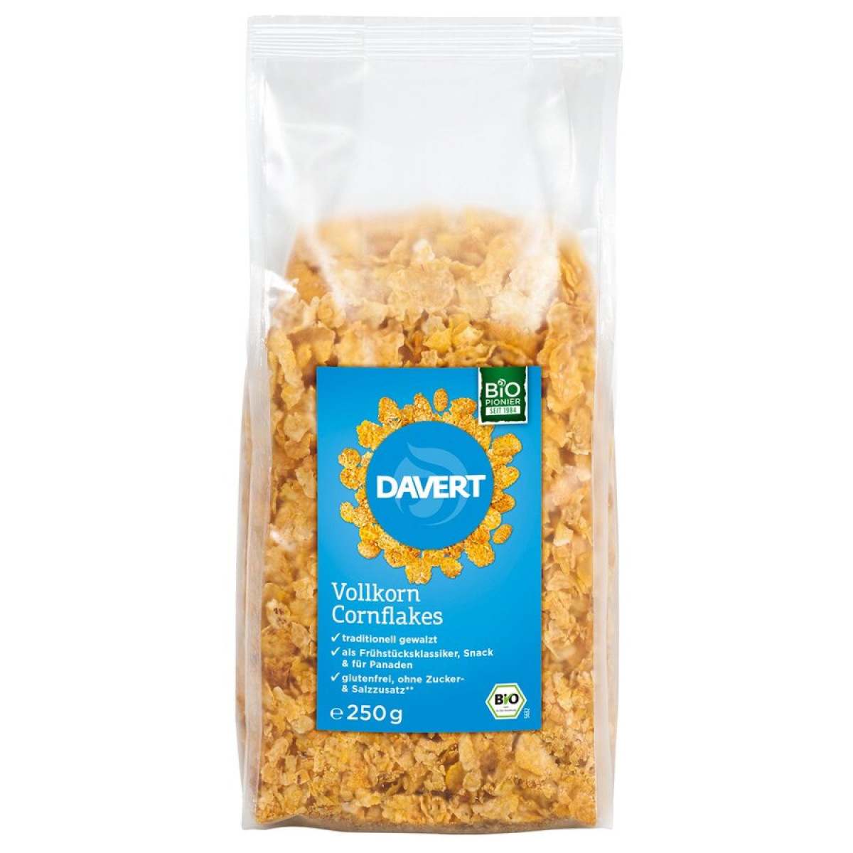 Vollkorn Cornflakes gf von Davert | Bio, vegan, glutenfre...