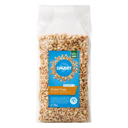 Dinkel Pops von Davert | Bio, vegan, laktosefrei | Getrei...
