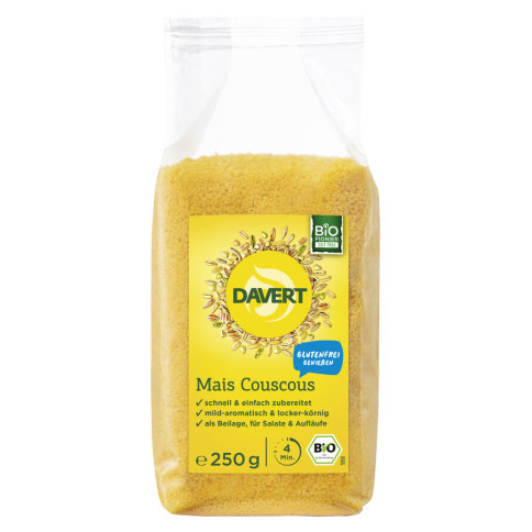 Mais Couscous glutenfrei von Davert | Bio, vegan, glutenf...