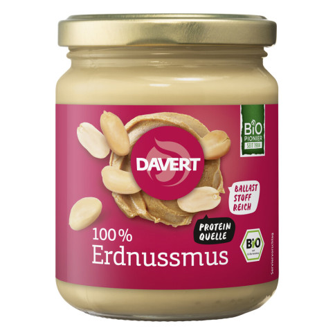 Erdnussmus von Davert | Bio, vegan, glutenfrei, laktosefr...