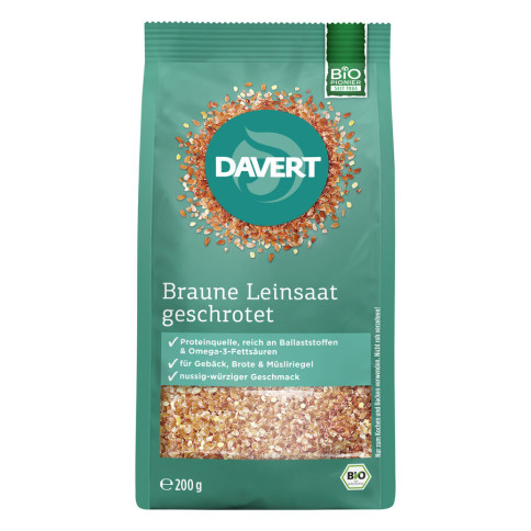 Geschrotete Leinsaat von Davert | Bio, vegan, laktosefrei...