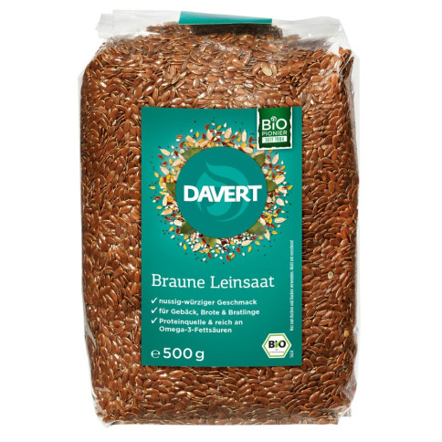 Leinsamen aus Europa von Davert | Bio, vegan, laktosefrei...