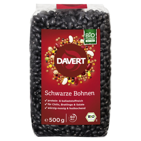 Schwarze Bohnen von Davert | Bio, vegan, laktosefrei | Hü...