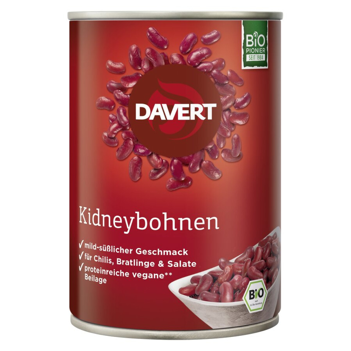 Kidneybohnen von Davert | Bio, vegan, laktosefrei | Konse...
