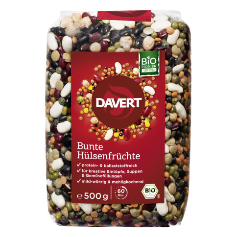 Bunte Hülsenfrüchte von Davert | Bio, vegan, laktosefrei...