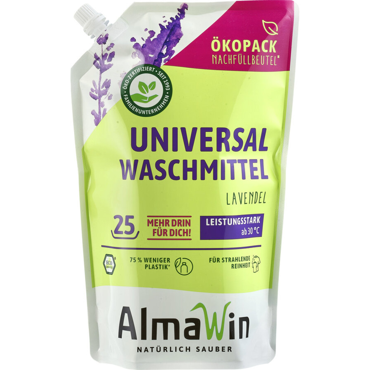Waschmittel flüssig (im Öko Beutel) von AlmaWin | vegan...