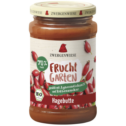 Fruchtgarten Hagebuttenkonfitüre von Zwergenwiese | Bio...