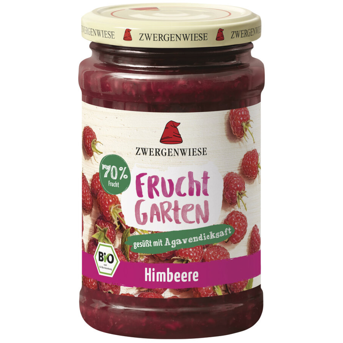 Fruchtgarten Himbeerkonfitüre von Zwergenwiese | Bio, veg...