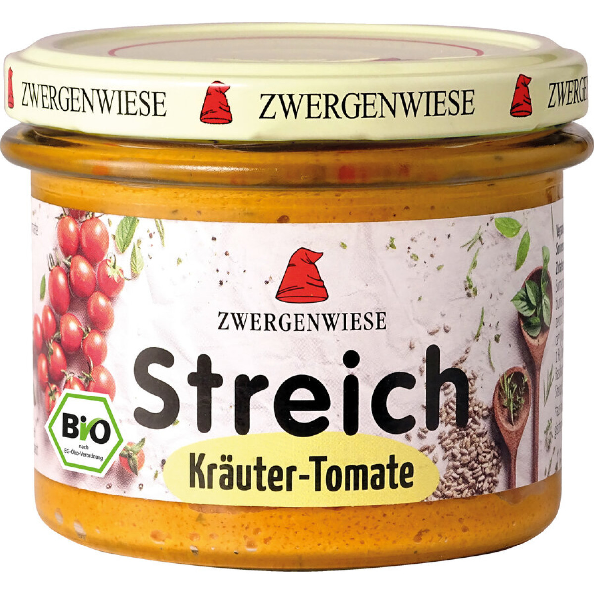 Kräuter Tomate Streich von Zwergenwiese | Bio, vegan, lak...