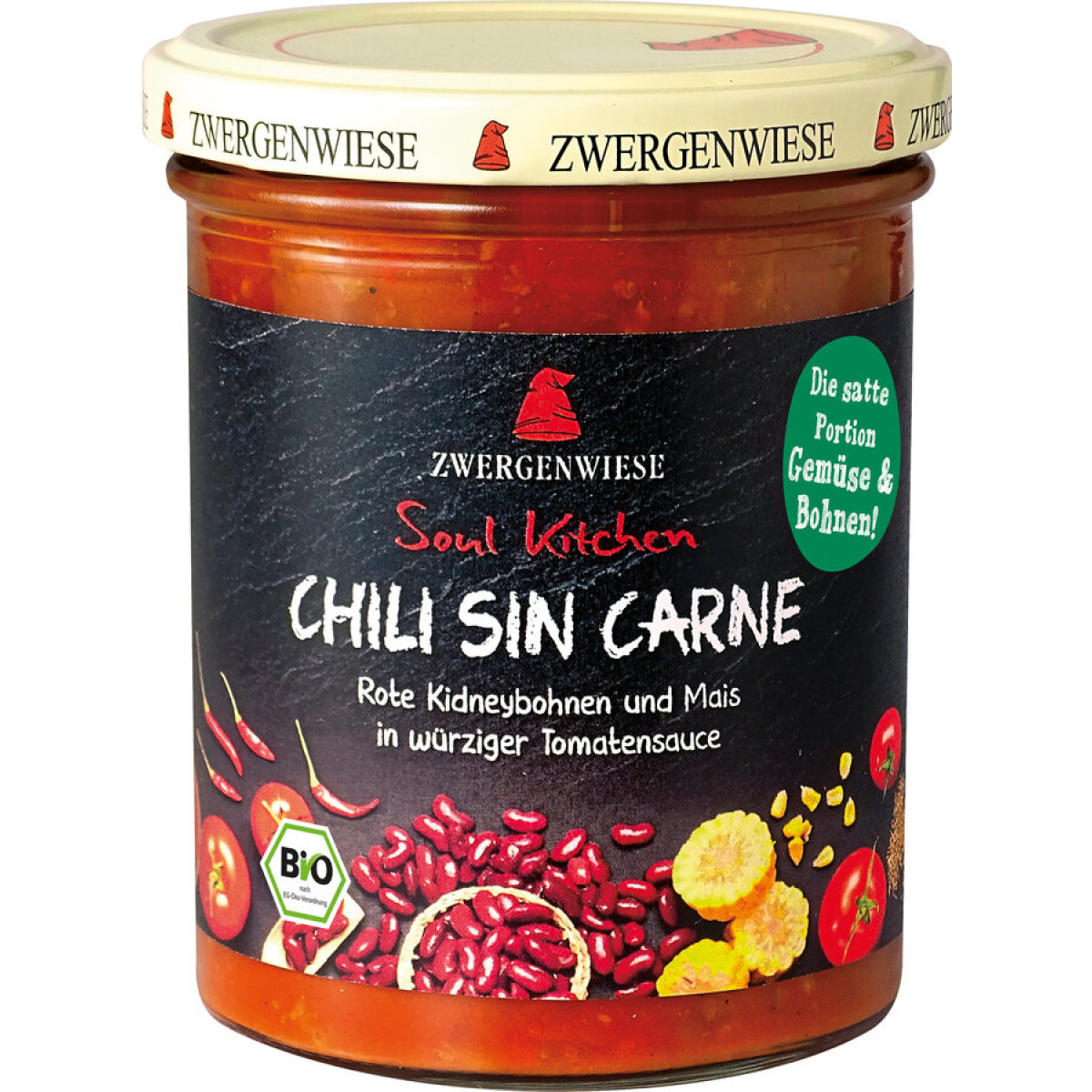Soul Kitchen Chili sin Carne von Zwergenwiese | Bio, vega...