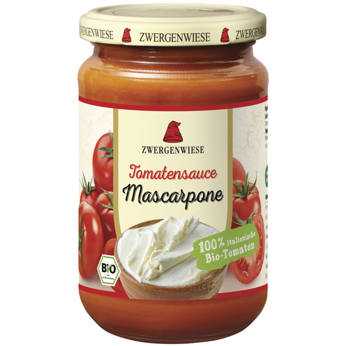 Tomatensauce Mascarpone von Zwergenwiese | Bio, glutenfre...