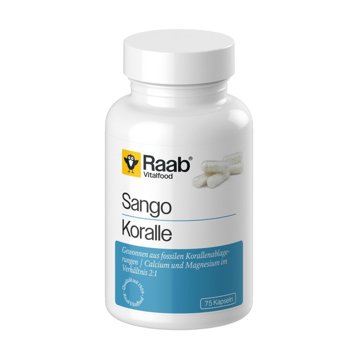 Sango Korallen 75 Kapseln konv. von Raab Vitalfood | lakt...