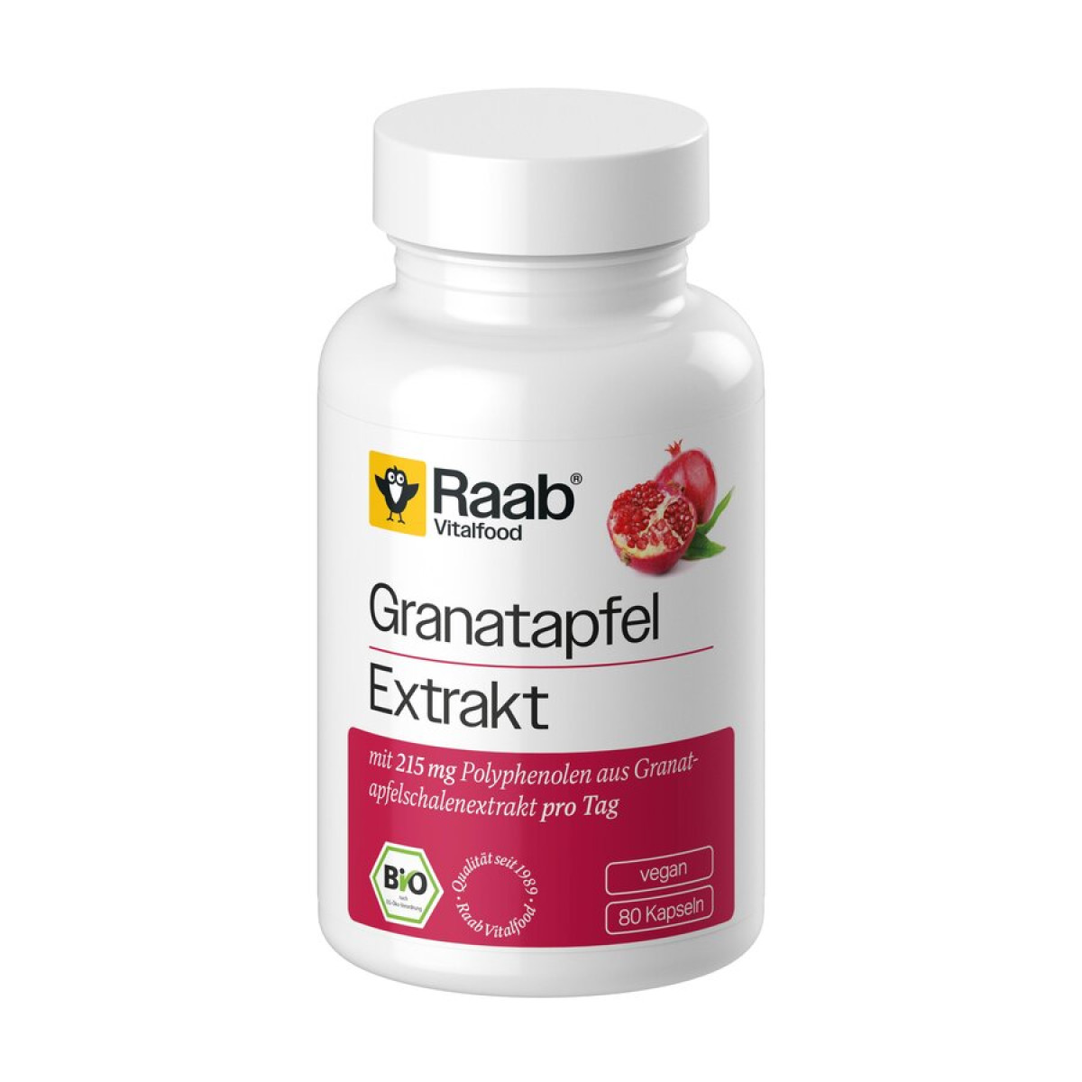 Granatapfel Extrakt Kapseln von Raab Vitalfood | Bio, veg...