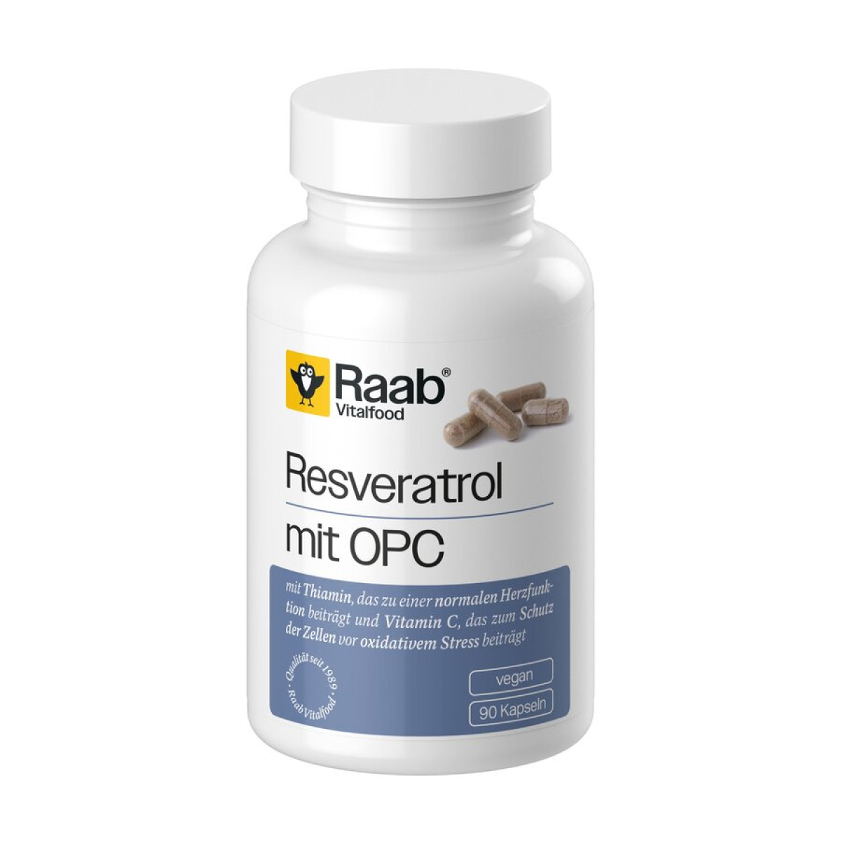 Resveratrol mit OPC Kapseln von Raab Vitalfood | vegan, l...