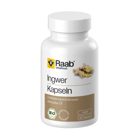 Ingwer Kapseln von Raab Vitalfood | Bio, vegan, laktosefr...