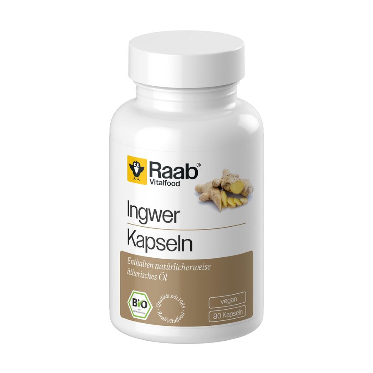 Ingwer Kapseln von Raab Vitalfood | Bio, vegan, laktosefr...