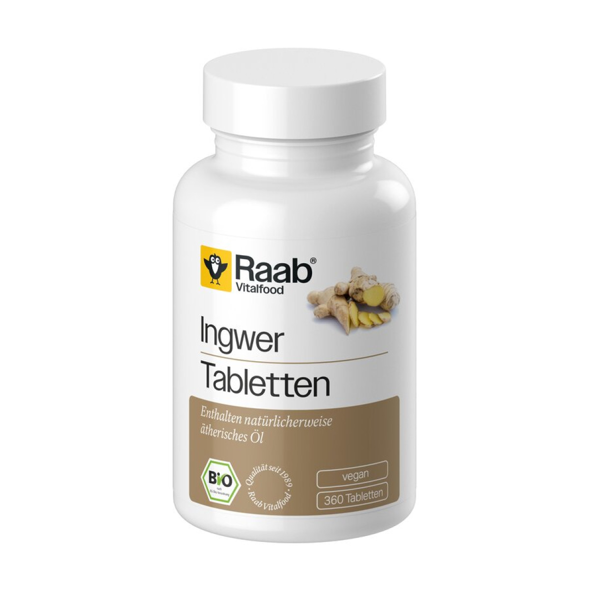 Ingwer Tabletten von Raab Vitalfood | Bio, vegan, laktose...