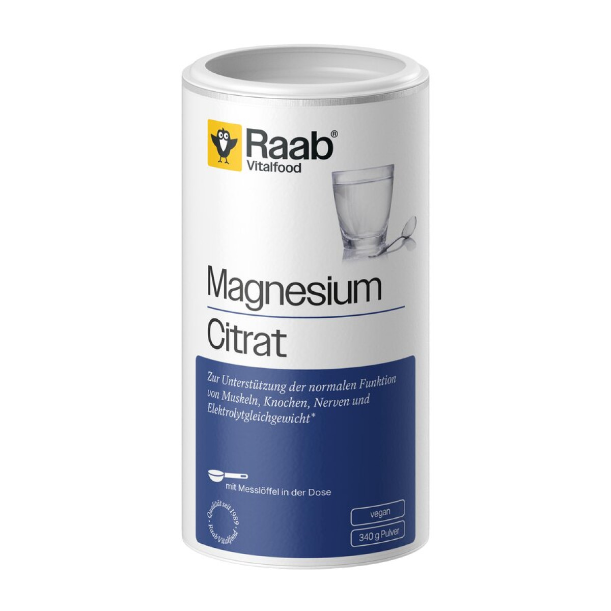 Magnesiumcitrat Pulver von Raab Vitalfood | vegan, laktos...