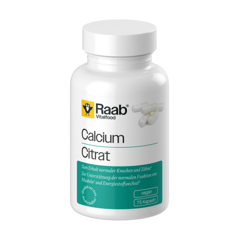 Calciumcitrat 75 Kapseln à 820mg von Raab Vitalfood | veg...