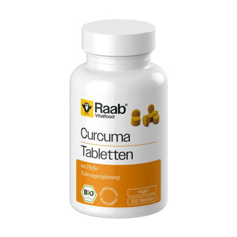 Curcuma Tabletten von Raab Vitalfood | Bio, vegan, laktos...