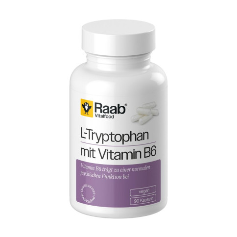 L-Tryptophan mit Vitamin B6 Kapseln von Raab Vitalfood...