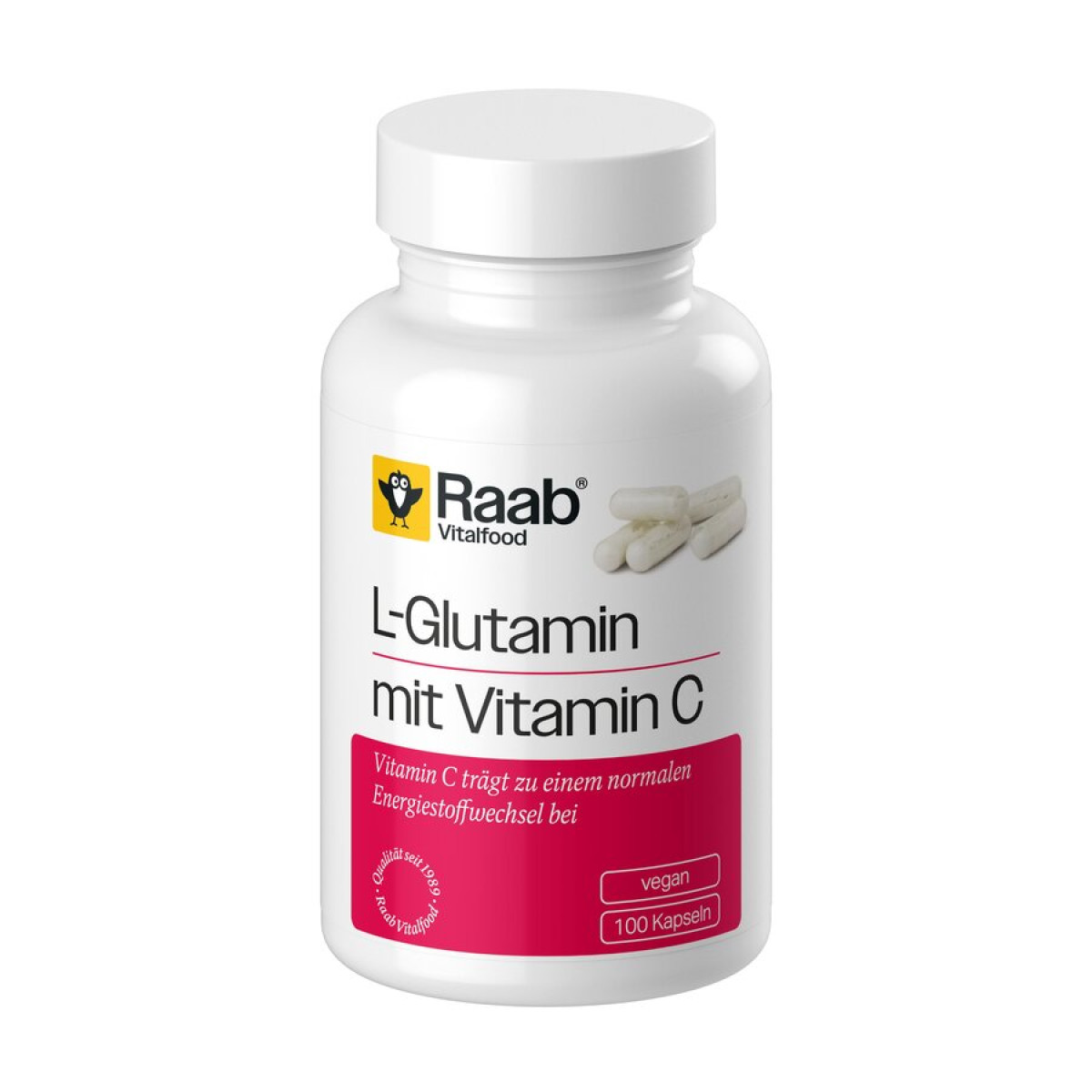 L-Glutamin Kapseln von Raab Vitalfood | vegan, laktosefre...