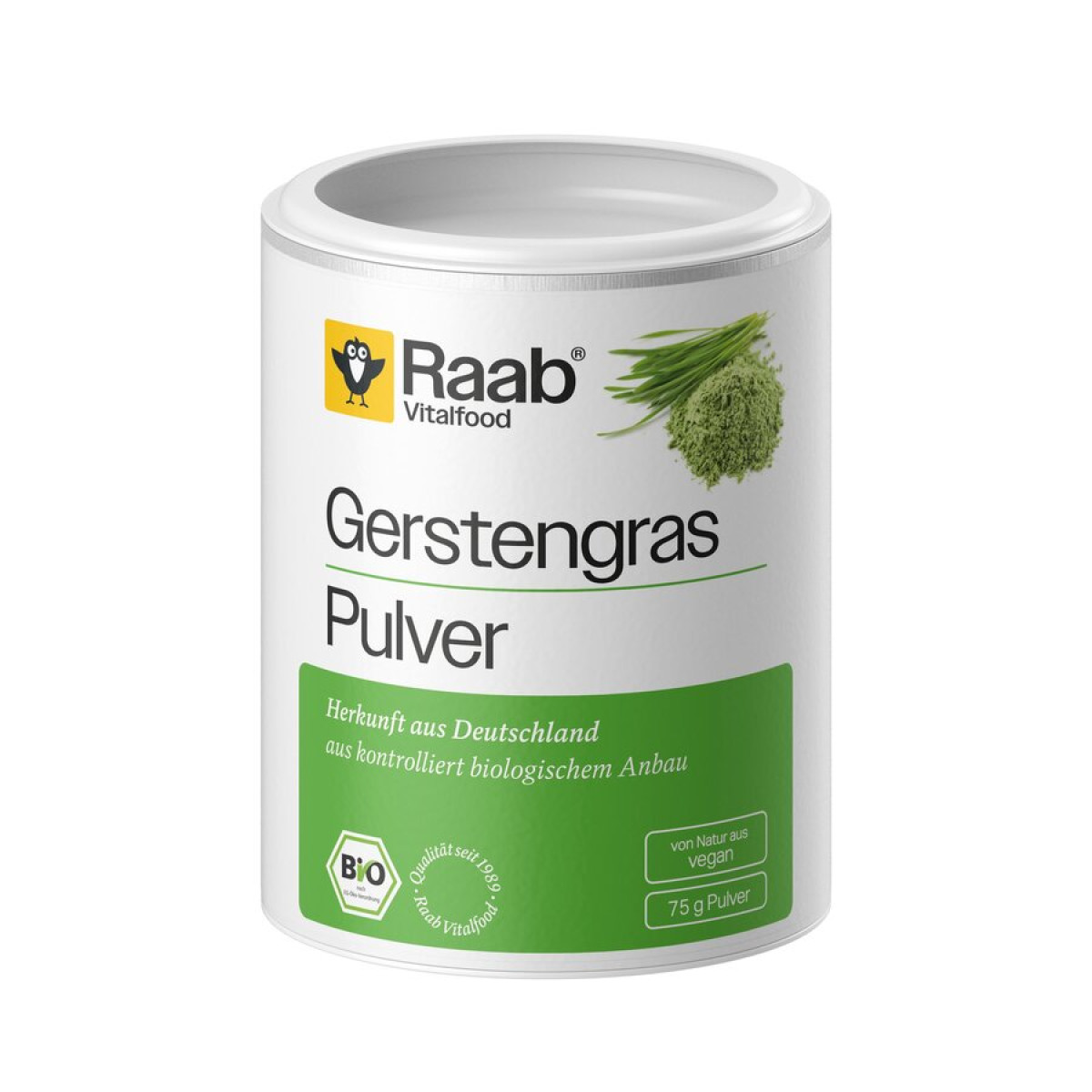 Gerstengras Pulver von Raab Vitalfood | Bio, vegan, lakto...