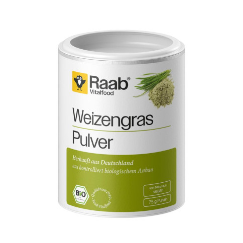 Weizengras Pulver von Raab Vitalfood | Bio, vegan, laktos...