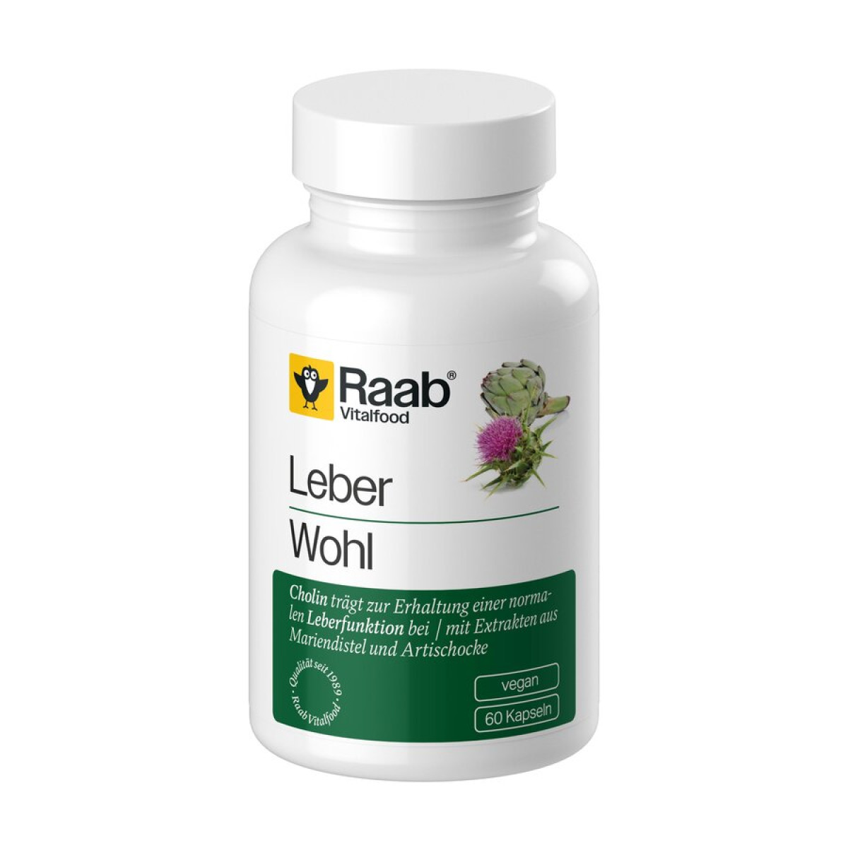 Leberwohl Kapseln konv. von Raab Vitalfood | vegan, lakto...