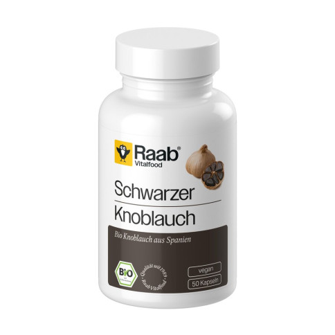 Schwarzer Knoblauch Kapseln von Raab Vitalfood | Bio, veg...