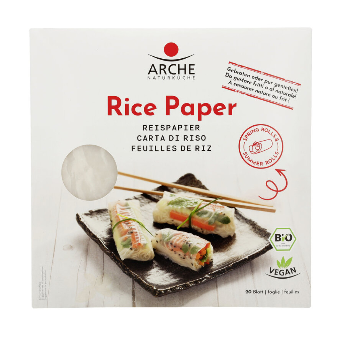 Reispapier 21 Stk. von Arche | Bio, vegan | Teigwaren onl...