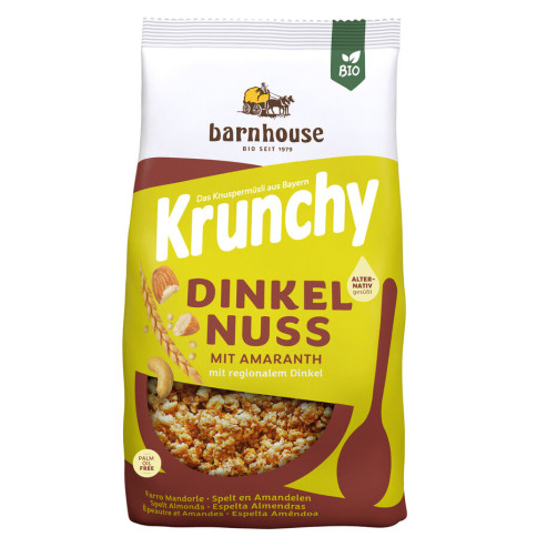 Krunchy Amaranth Dinkel-Nuss von Barnhouse | Bio, vegan...