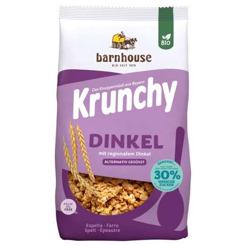 Krunchy Dinkel weniger Zucker Barnh von Barnhouse | Bio...