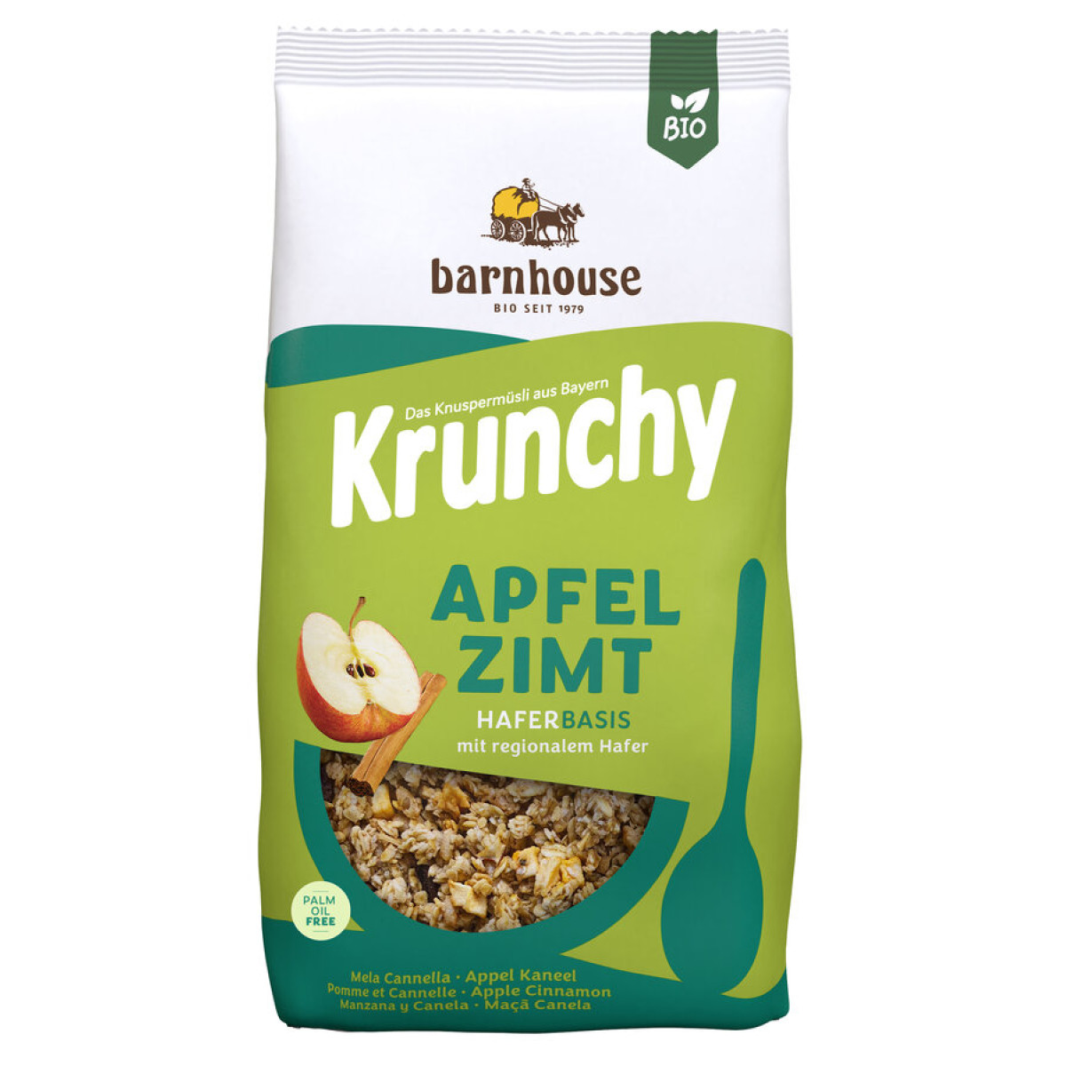 Krunchy Apfel Zimt Muesli Barhnhous von Barnhouse | Bio...