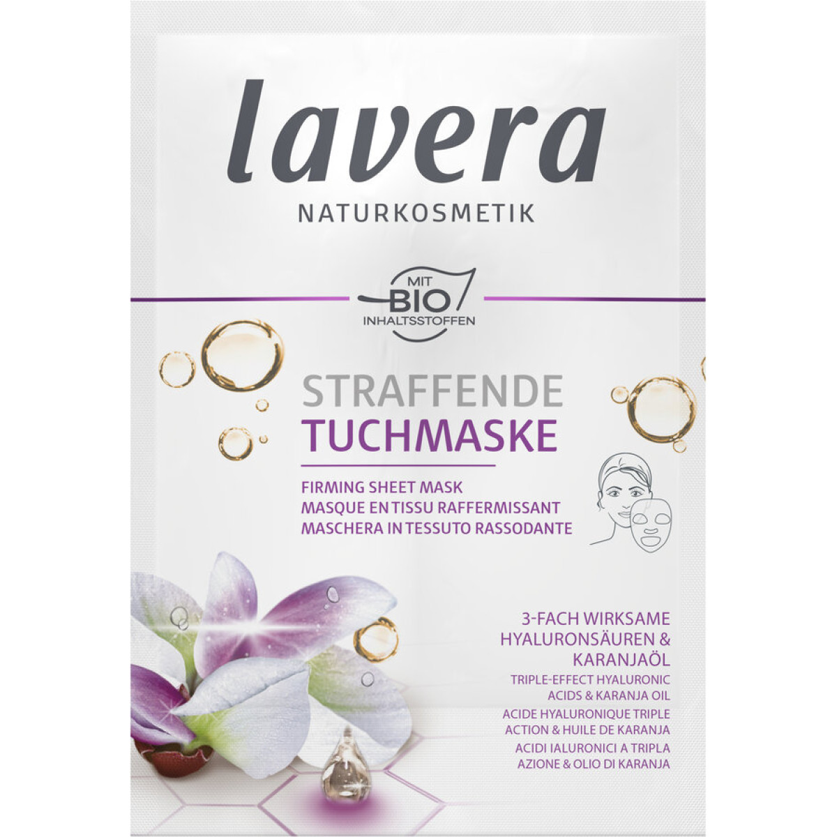 Straffende Tuchmaske von Lavera | Bio, vegan | Gesichtsse...