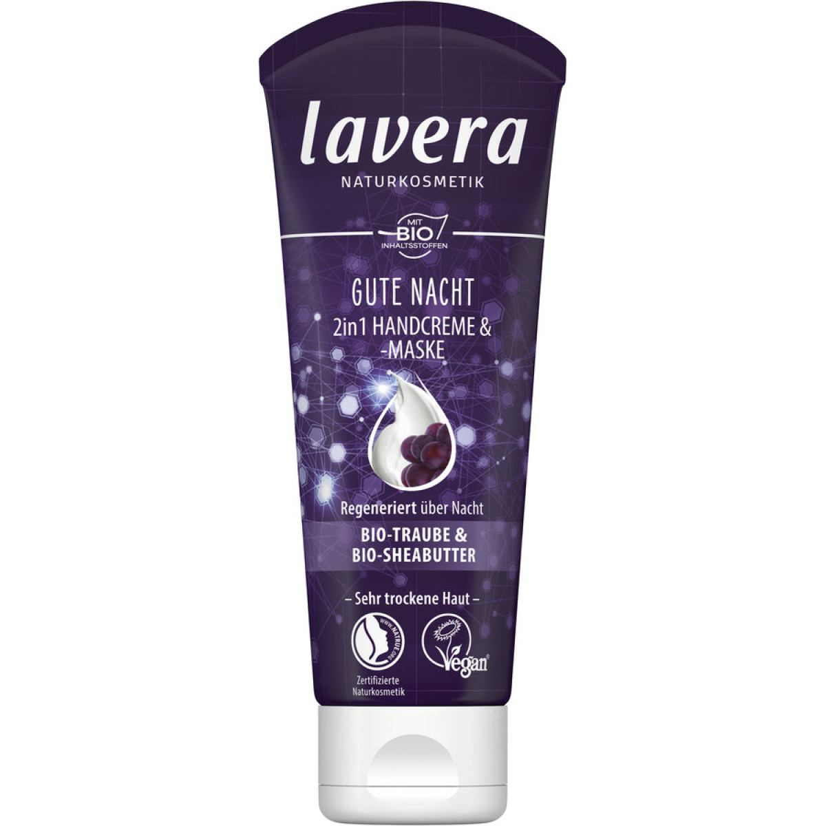 Gute Nacht 2in1 Handcreme & Maske von Lavera | Bio, vegan...