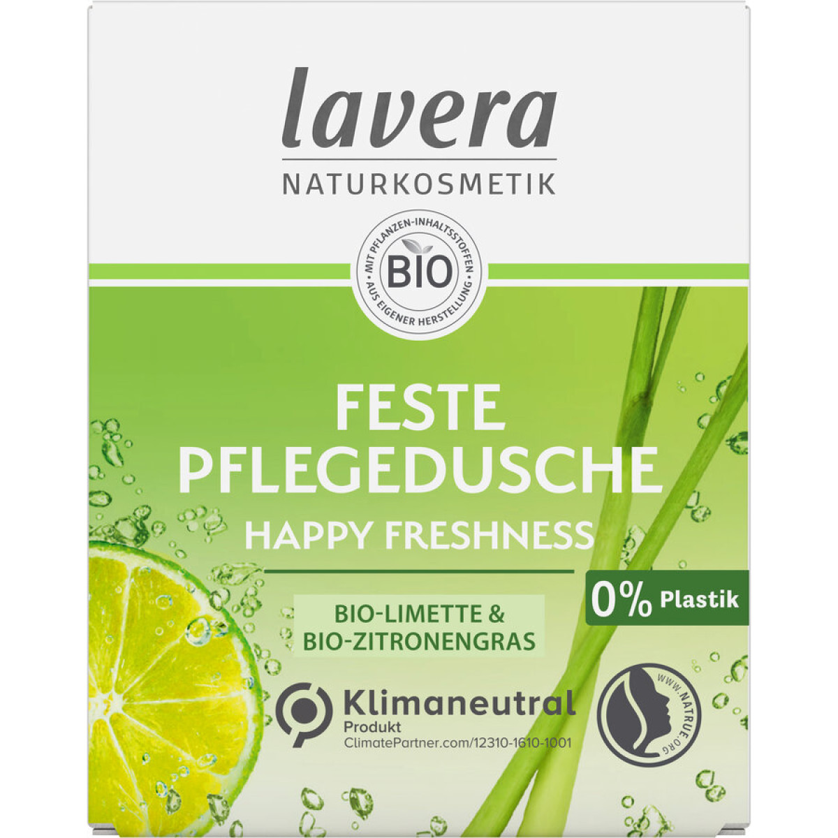 Feste Pflegedusche Happy Freshness von Lavera | Bio, vega...