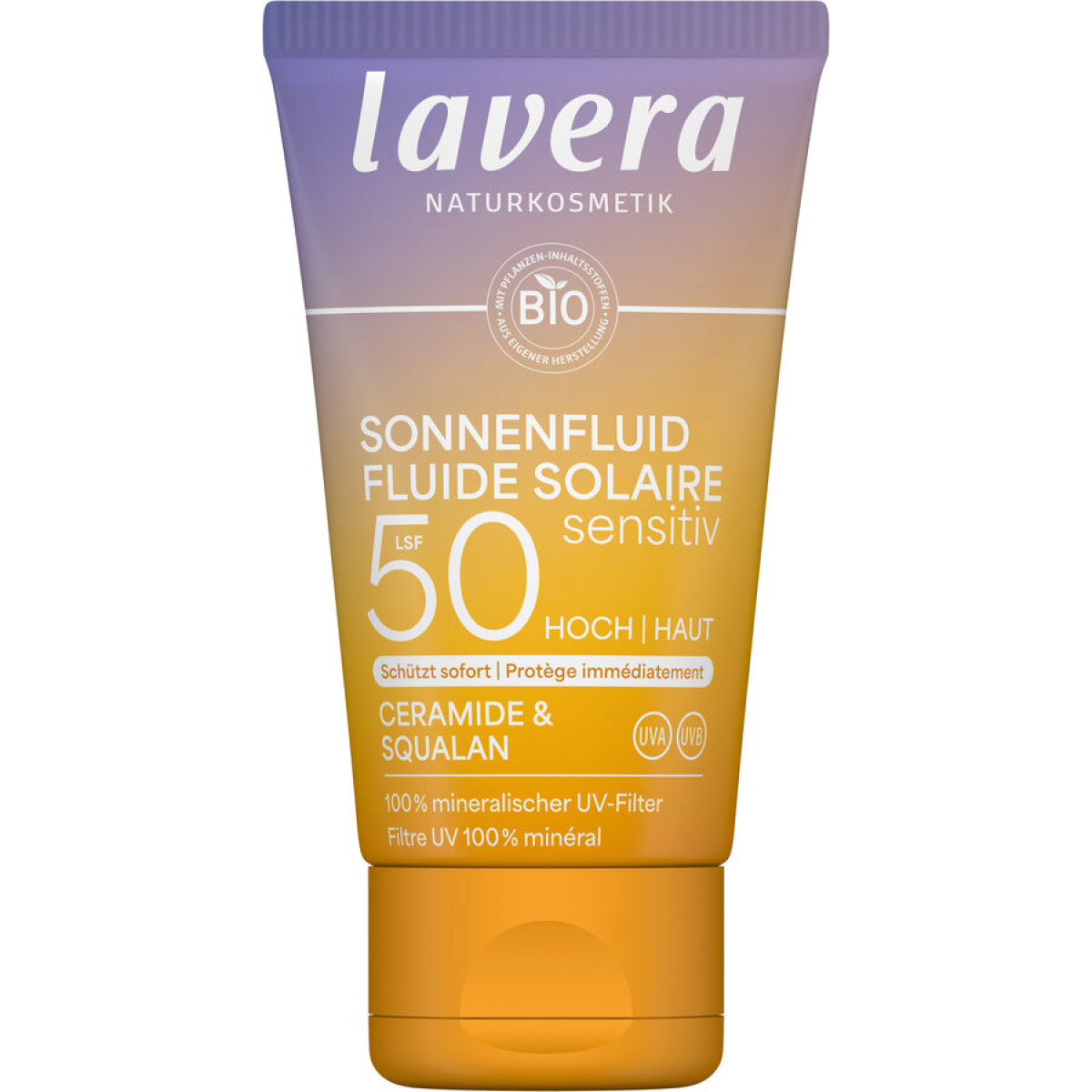 Sonnenfluid Sensitiv LSF 50 von Lavera | Bio, vegan | Son...