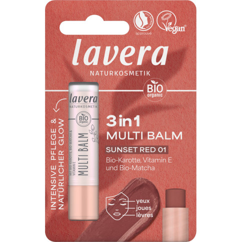 Multi Balm Sunset Red 01 Blister von Lavera | Augen-Make-...