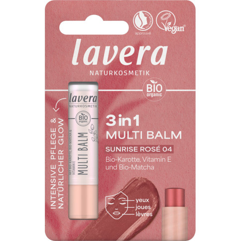 Multi Balm Sunrise Rose 04 Blister von Lavera | Augen-Mak...