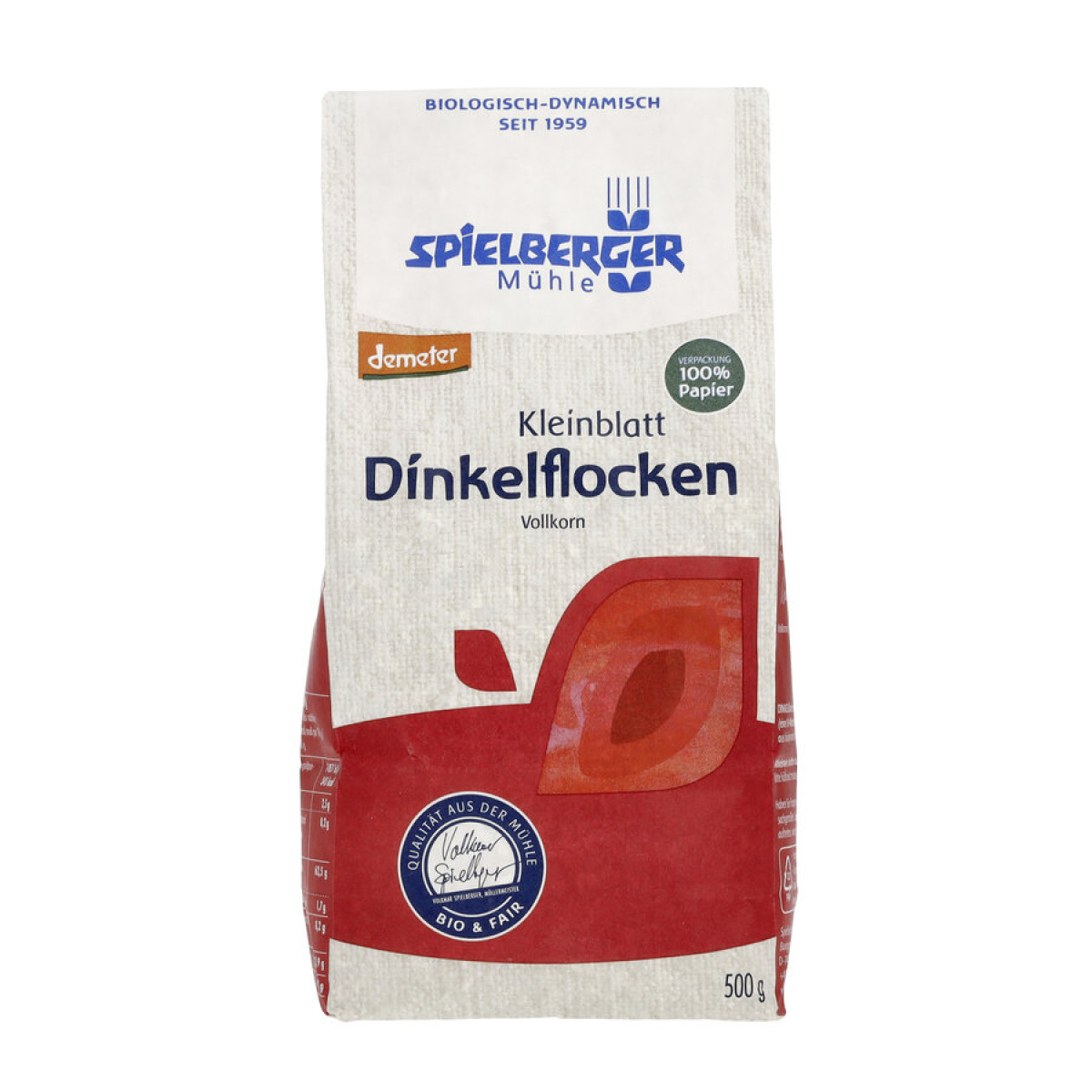 Dinkelflocken Kleinblatt, demeter von Spielberger | Bio...