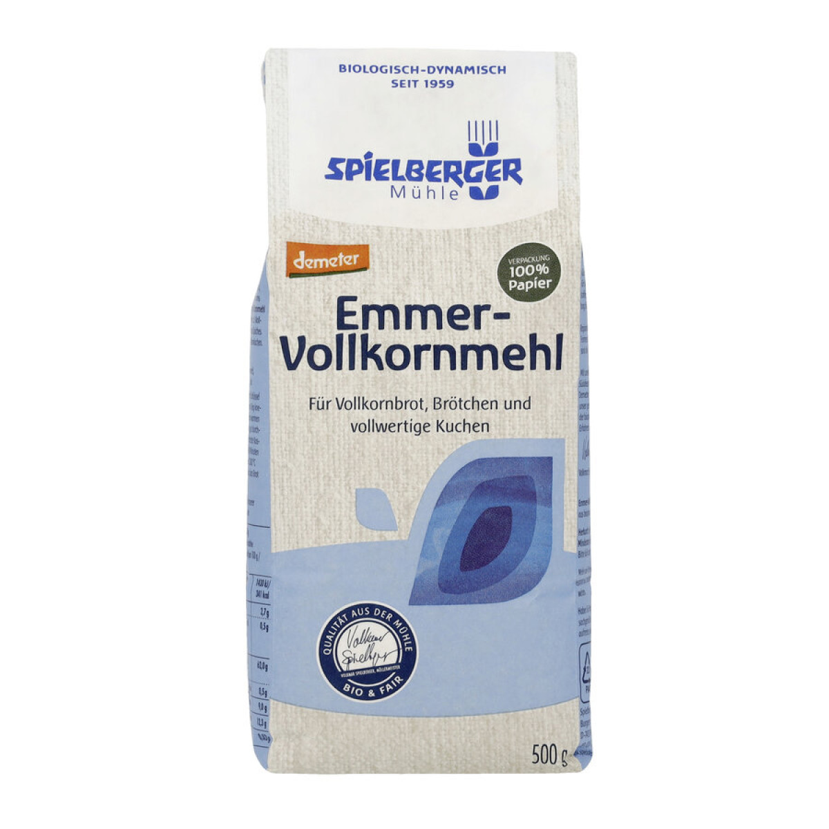 Emmer-Vollkornmehl, demeter von Spielberger | Bio, vegan...