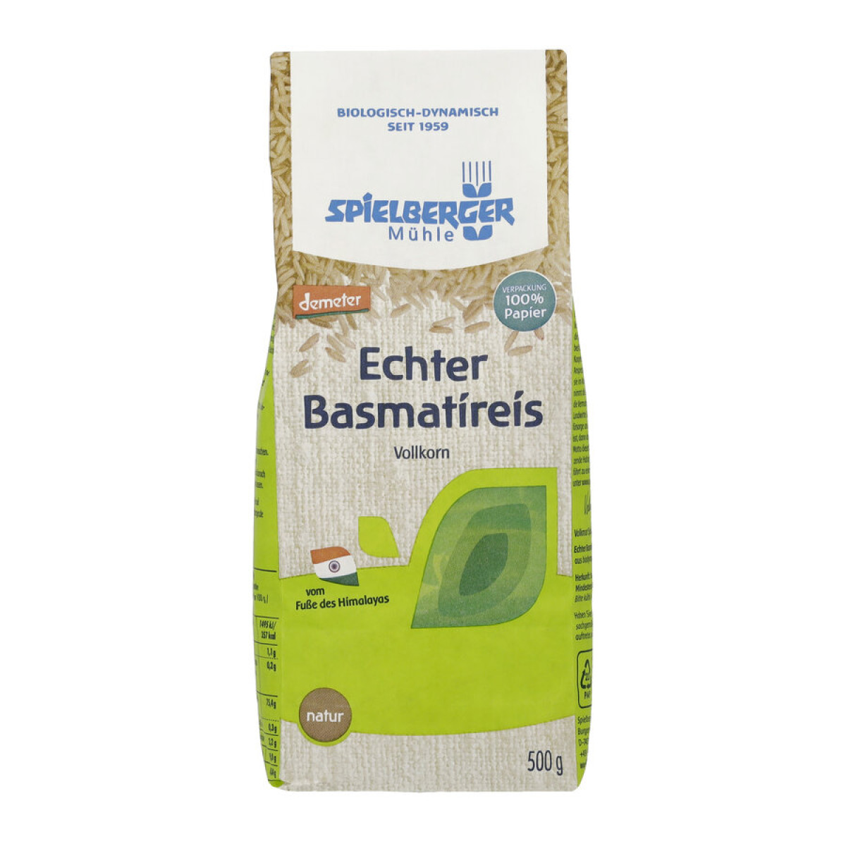 Echter Basmatireis natur von Spielberger | Bio, vegan | R...