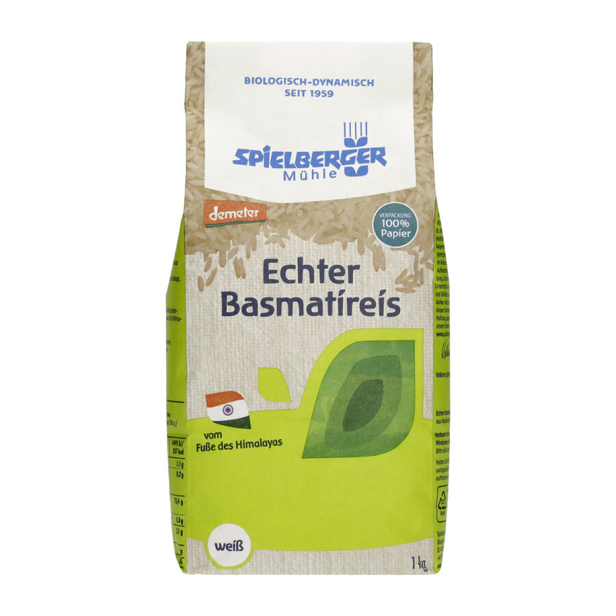 Echter Basmatireis weiss von Spielberger | Bio, vegan | R...