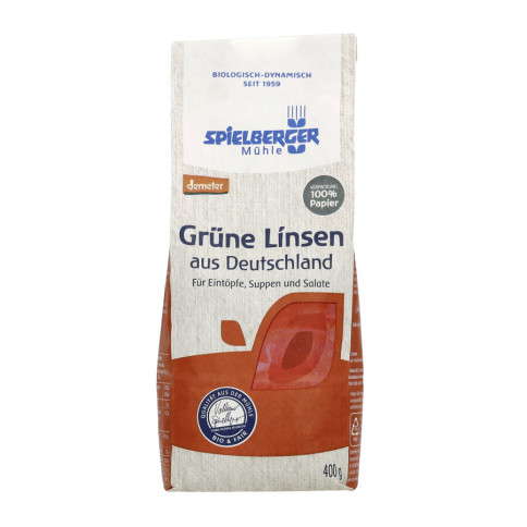 Grüne Linsen demeter von Spielberger | Bio, vegan, laktos...