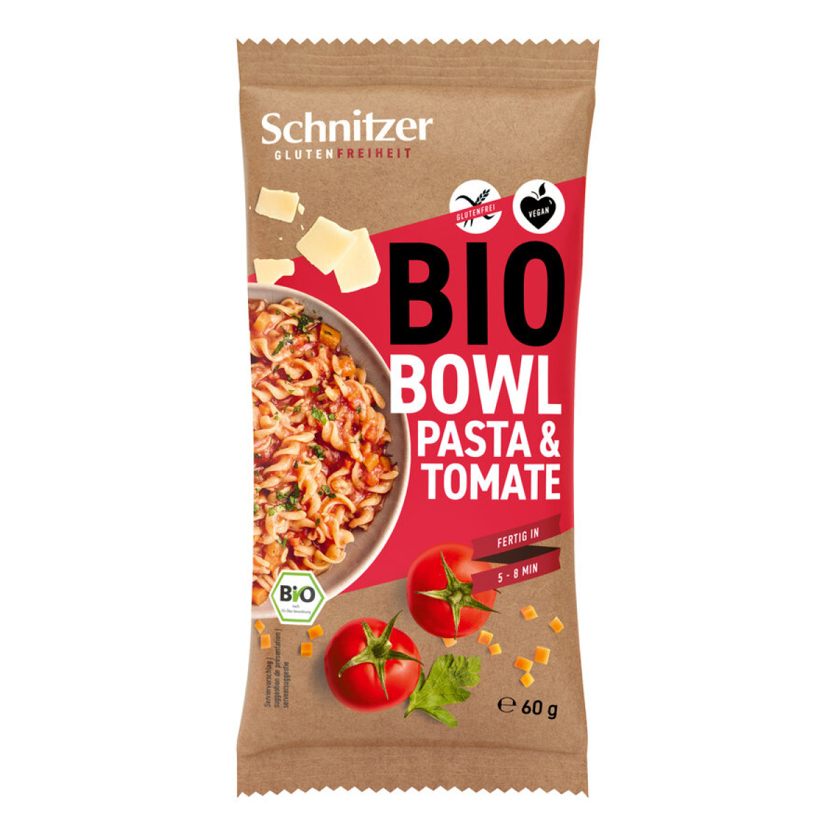Bowl Pasta & Tomate glutenfrei von Schnitzer | Bio, vegan...