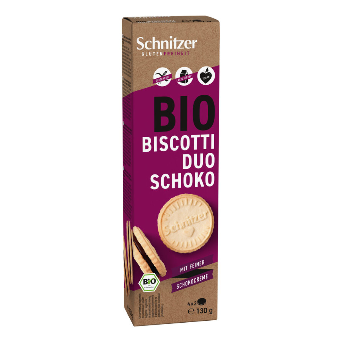 Biscotti Duo Schoko glutenfrei von Schnitzer | Bio, vegan...